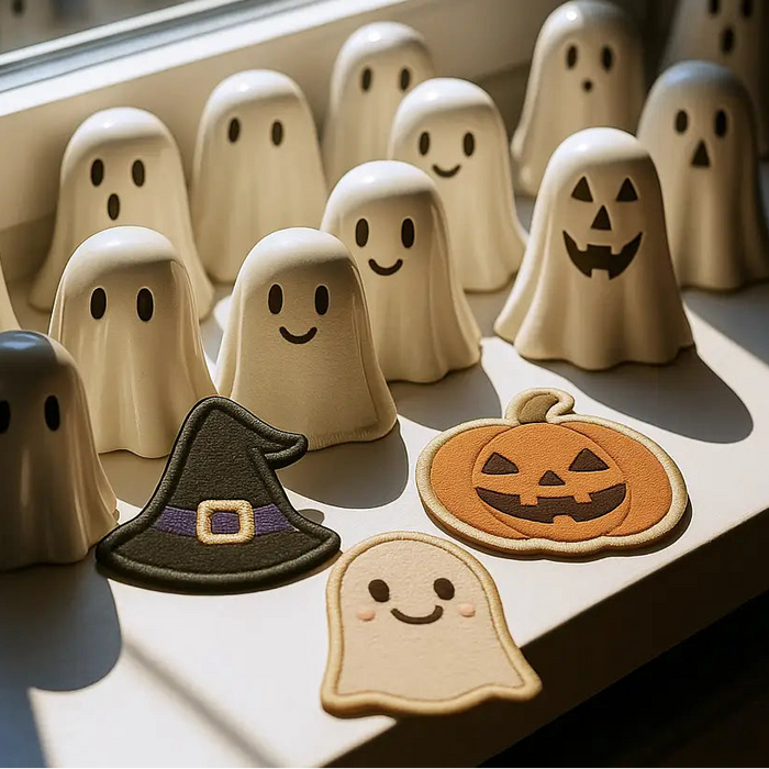 Nooee Pet Halloween Dog Gift, Peel & Stick Embroidered Patch Set