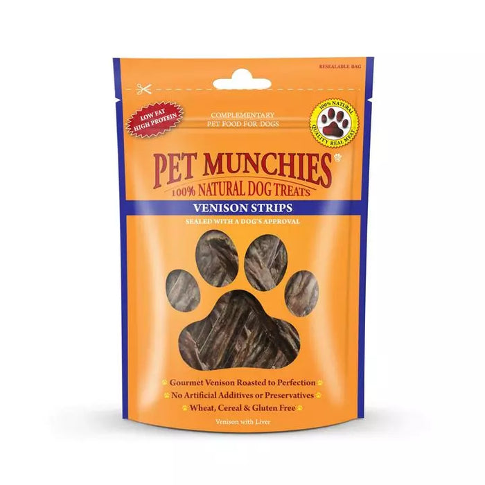 Pet Munchies Venison Strips - 75g