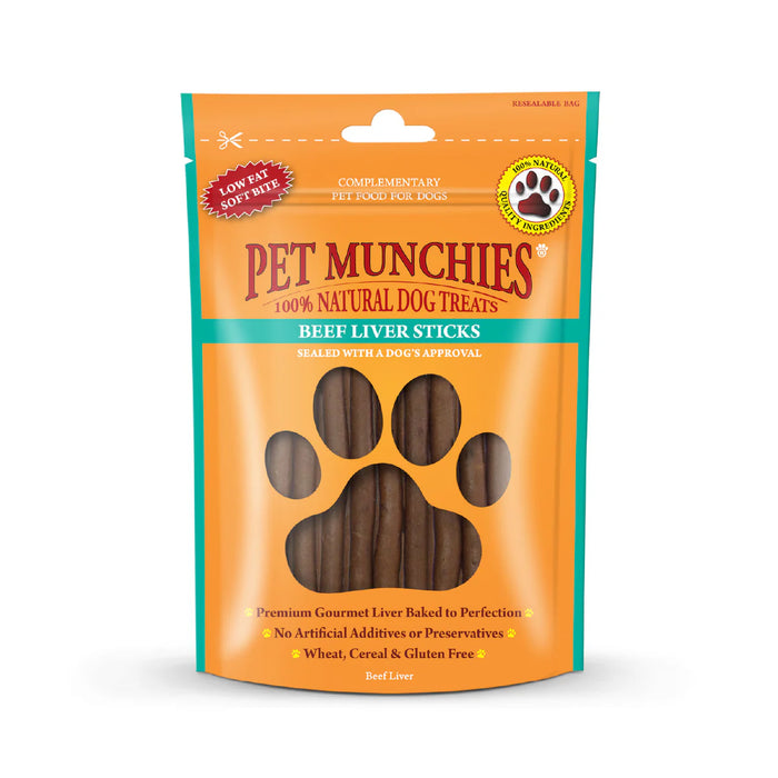 Pet Munchies Beef Liver Sticks - 90g