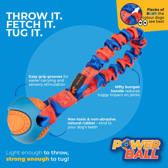 Pocket Powerball Bungee Tug Ball Dog Toys