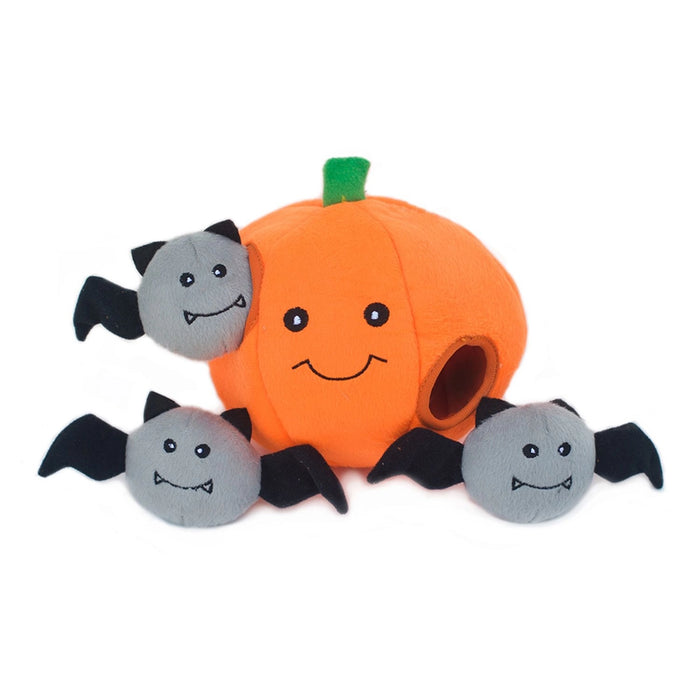 Halloween Burrow for Dogs - Pumpkin With Bats
