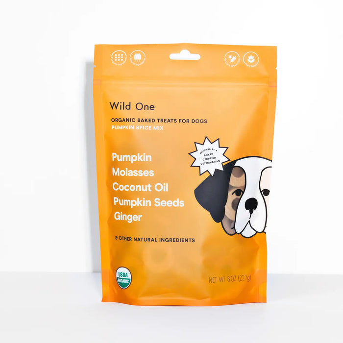 Organic Pumpkin Spice Vegan Baked Dog Treats