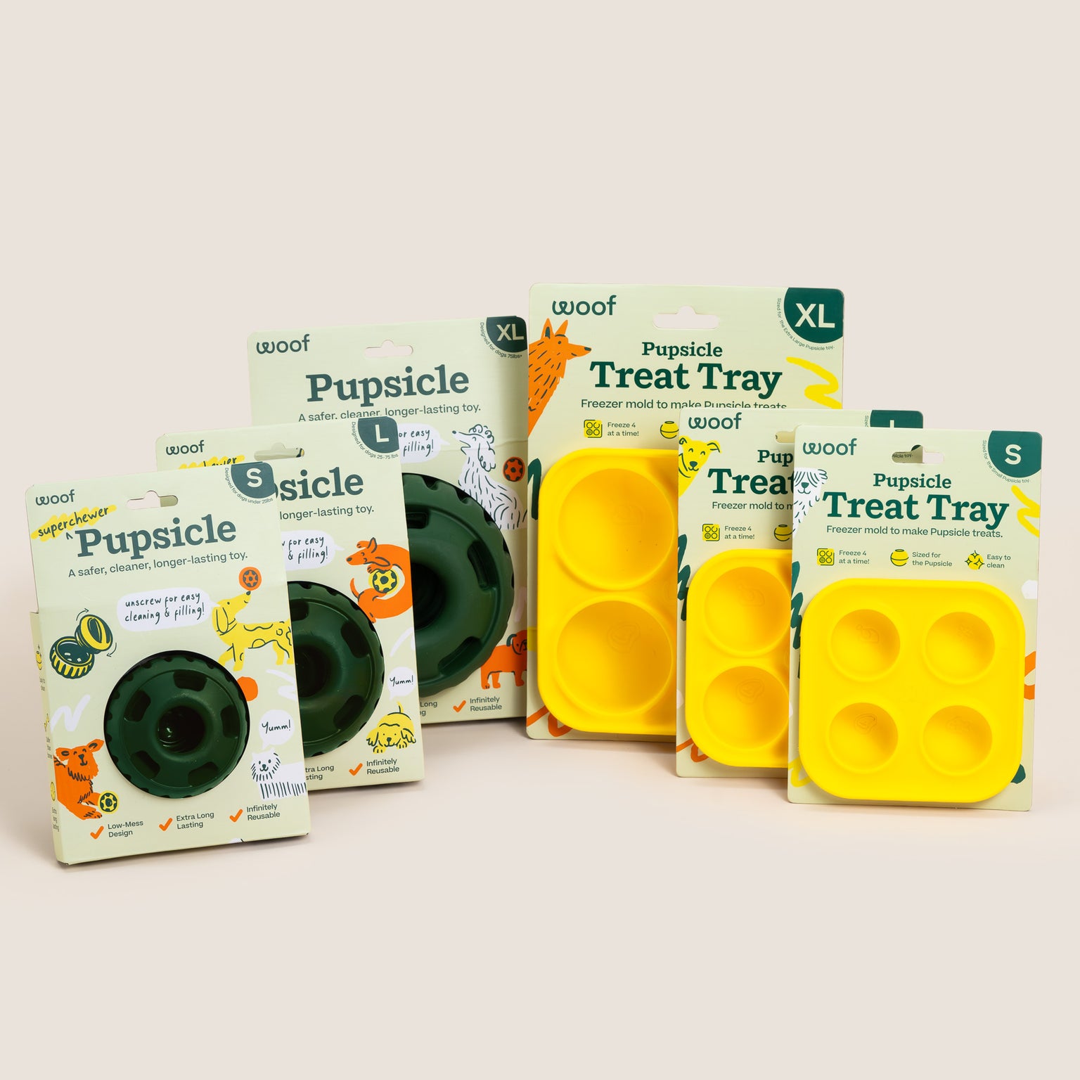 Woof Pupsicle Treat Tray