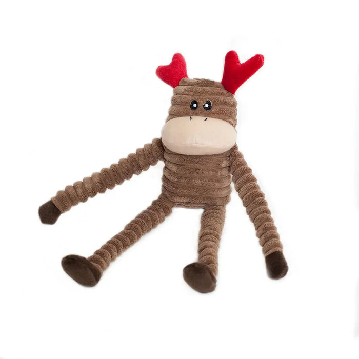 Christmas Soft Crinkly Dog Toy - Small Reindeer