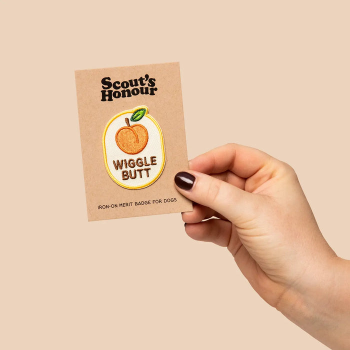 Scout's Honour, Wiggle Butt, Iron-On Patch for Pets