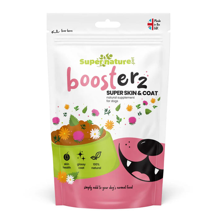 Boosterz Super Skin & Coat, 100% Natural Supplement for Dogs - 125g