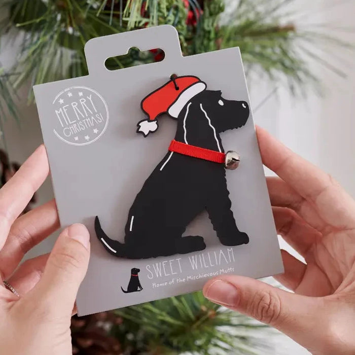 Christmas Tree Dog Decoration, Cocker Spaniel, Black