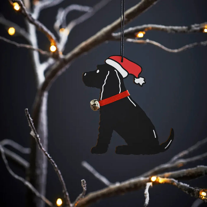 Christmas Tree Dog Decoration, Cocker Spaniel, Black