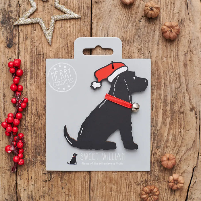 Christmas Tree Dog Decoration, Cocker Spaniel, Black