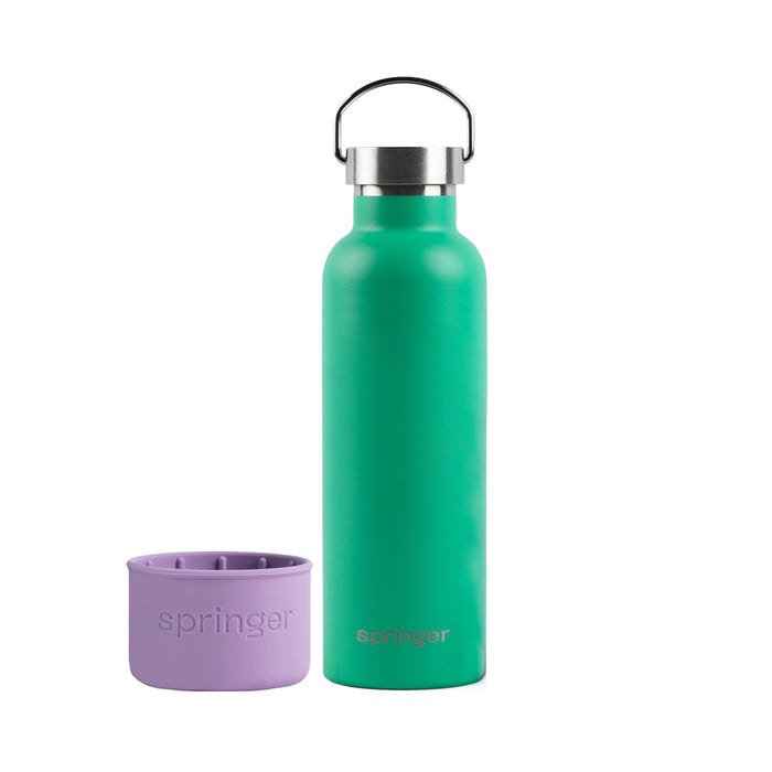 Dog & Me Reusable Insulated Bottle, Green and Lilac