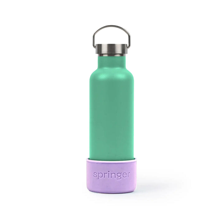 Dog & Me Reusable Insulated Bottle, Green and Lilac