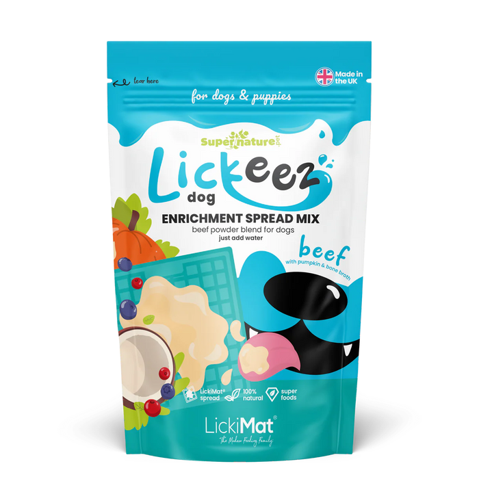 Supernature x LickiMat Beef Lickeez Superfood Dog Lick Mat Spread - 100g