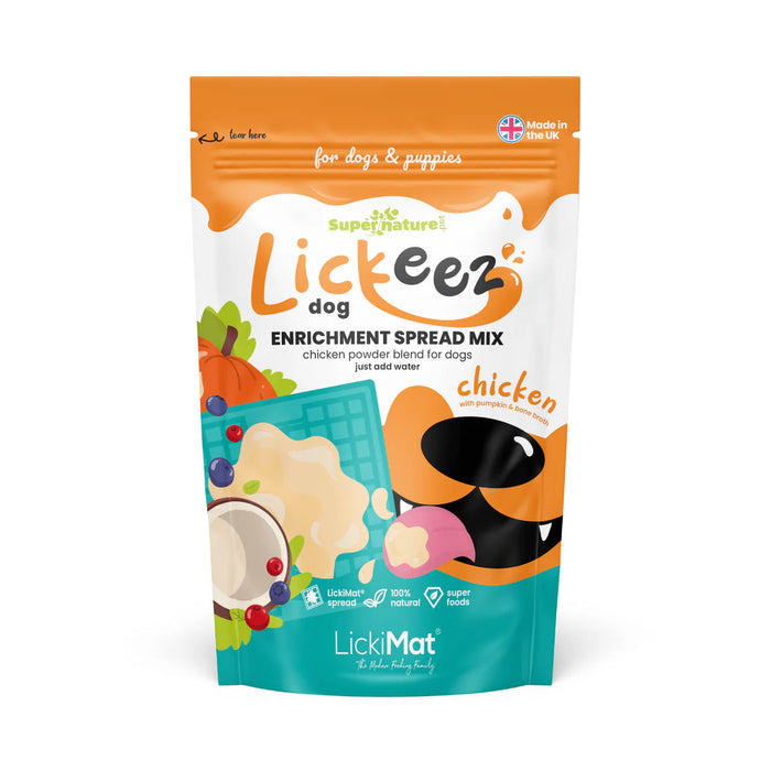 Supernature x LickiMat Chicken Lickeez Superfood Dog Lick Mat Spread - 100g