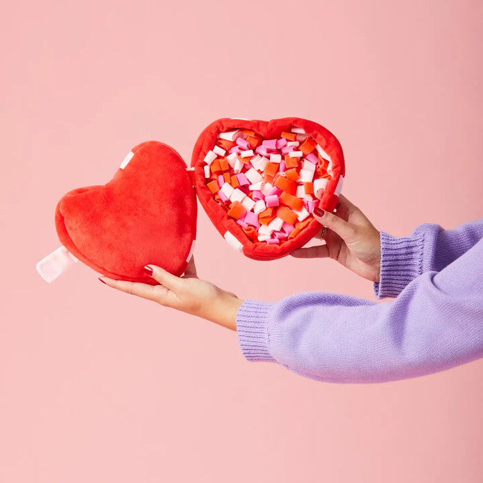 The Foggy Dog Be My Valentine Heart Burrow Dog Toy