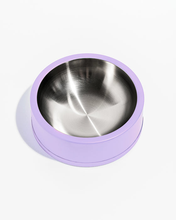 Non-Slip Silicone Based Stainless Steel Pet Bowl - 2 Sizes / 3 Colours