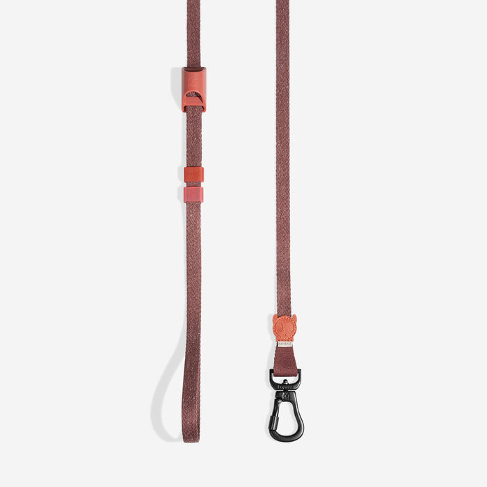 Zee.Dog Naturals Adjustable Long Dog Lead - Cocoa