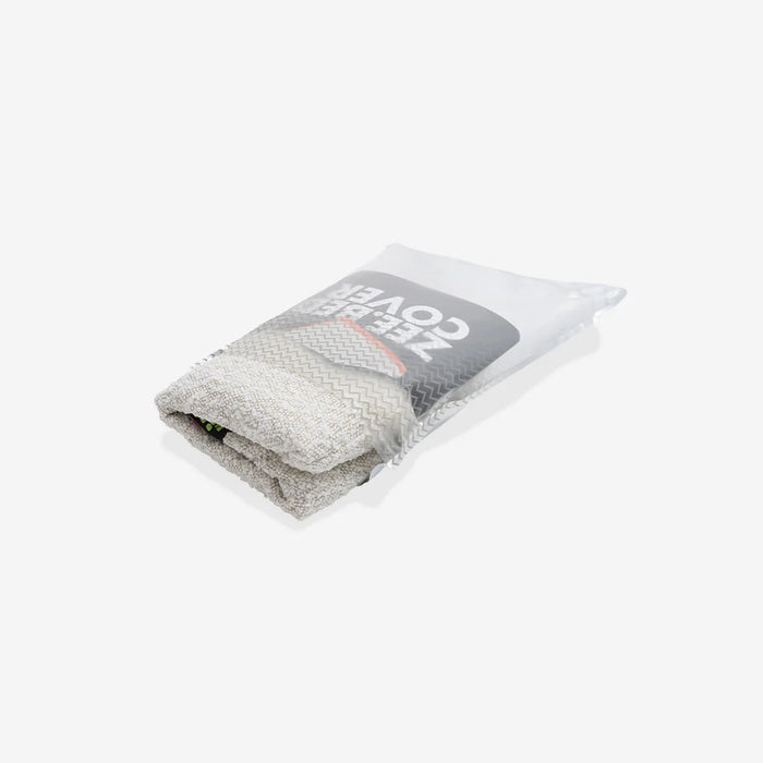 White packaging with white material on a white background