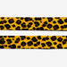 Leopard print belt strap on a white background