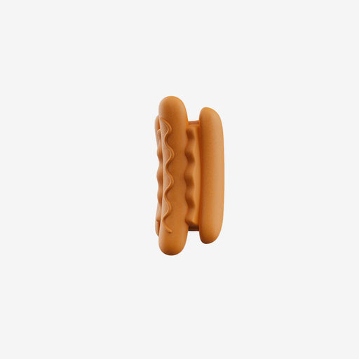 Hot dog rubber pinz on a white background