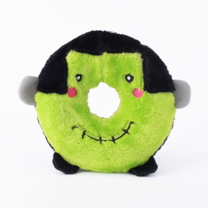 ZippyPaws Halloween Donutz Buddies Dog Toy - Frankenstein's Monster