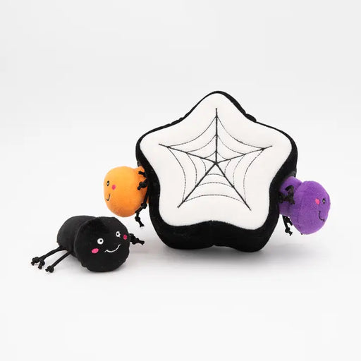 ZippyPaws Burrow Halloween Dog Toy - Spider Web