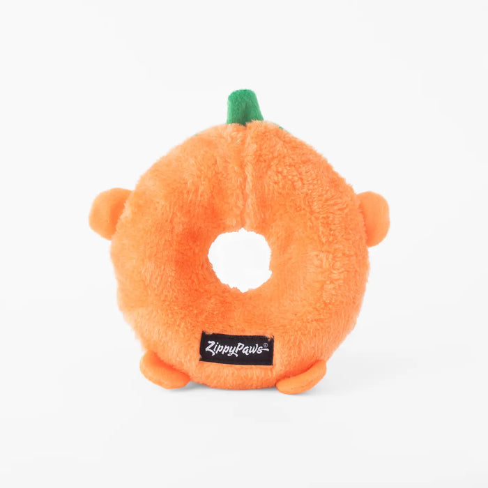 ZippyPaws Halloween Donutz Buddies Dog Toy - Pumpkin