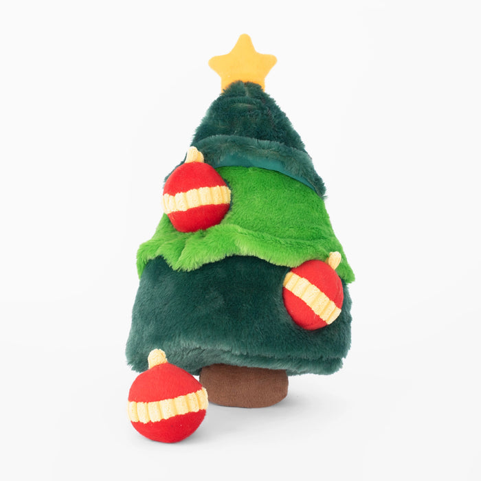 Christmas Enrichment Burrow Soft Squeaky Dog Toy - Christmas Tree