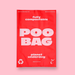 The image features a single red Planet Underdog poo bag, reading "Poo bag"