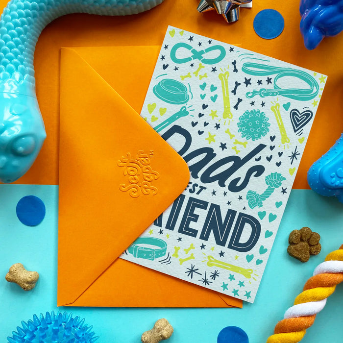 "Dad's Best Friend" Chicken Flavoured Edible Card for Dogs