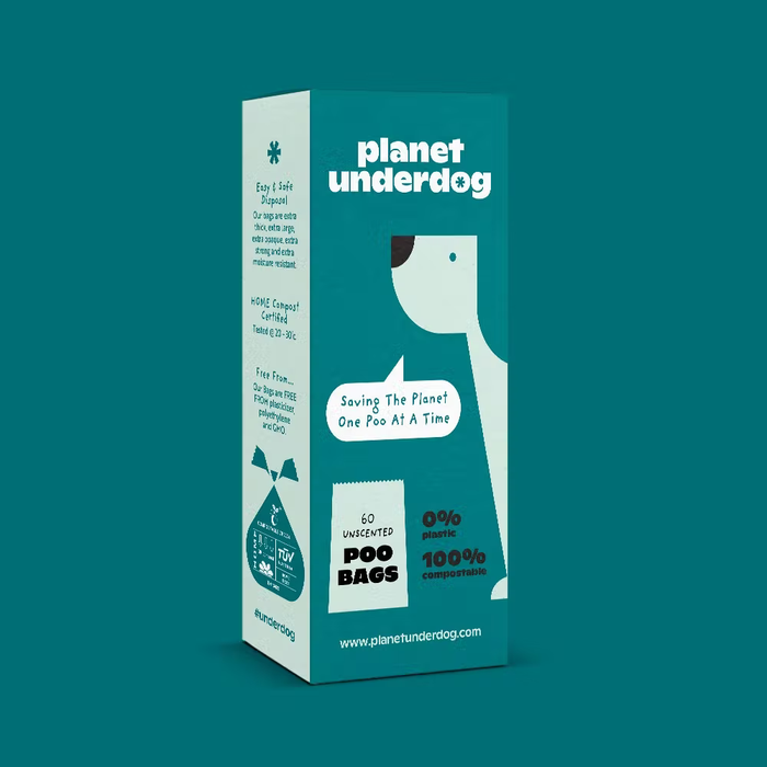 Compostable and Biodegradable Dog Poop Bags Planet Underdog