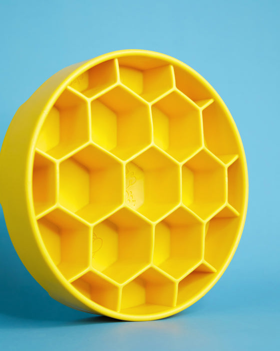 Honeycomb Design e-Bowl Enrichment Slow Feeder Bowl for Dogs
