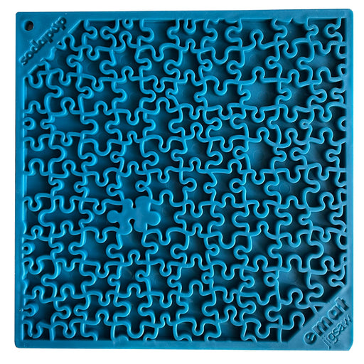 Blue Jigsaw patterned licking mat by Sodapup