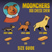 Moonchers Dog Cheese Chew Size Guide