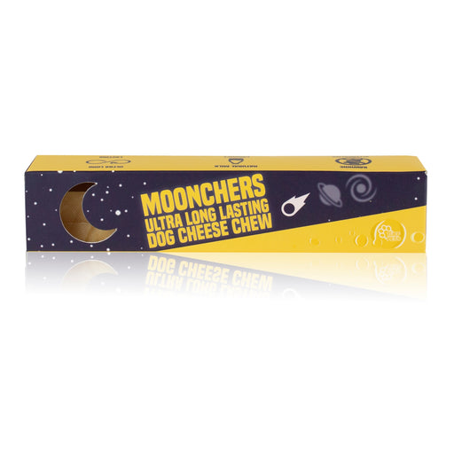 A Moonchers Ultra Long Lasting Yak Cheese Chew is displayed on a white background