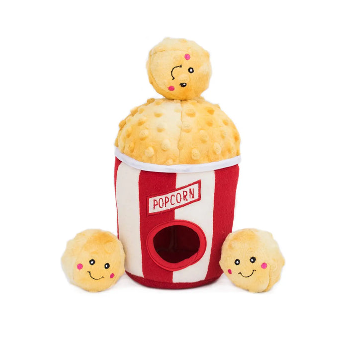 Popcorn Bucket Burrow, Soft Dog Toy