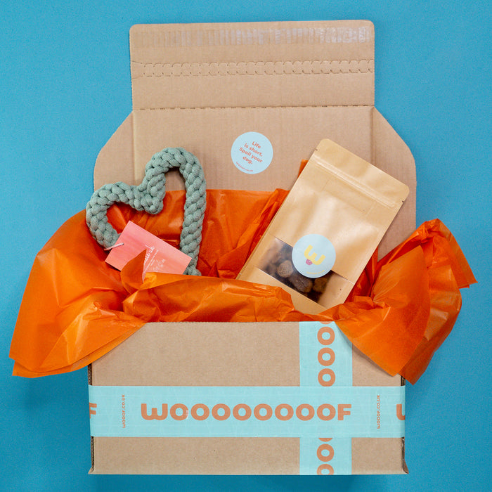 The "I WOOOF You More Than Cheese", Gift Bundle for Dogs