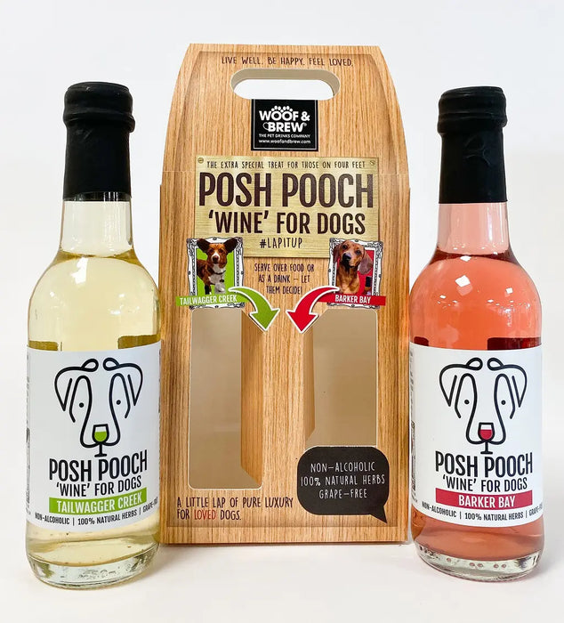 "Posh Pooch" Wine Duo Pack for Dogs