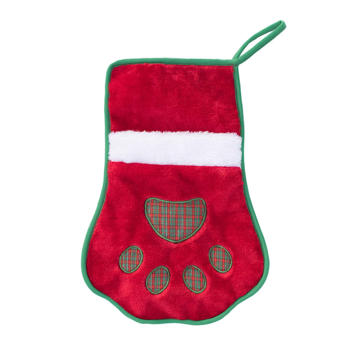 Red Paw Christmas Stocking for Dogs